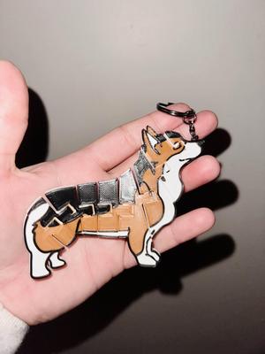 Articulated Flexi Tricolor Corgi