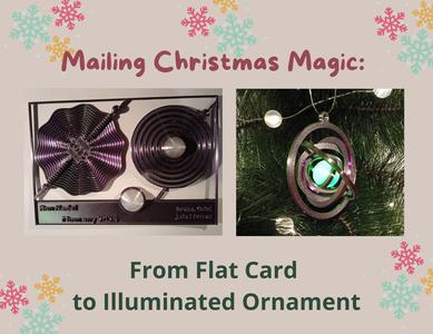 Collapsible Christmas Ball Greeting Card