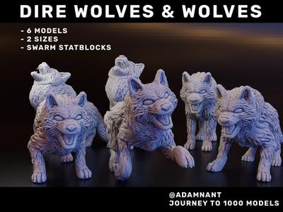 Direwolf / Wolf Pack  (DND / TTRPG)