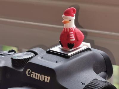 Christmas Santa goose camera hot shoe cover