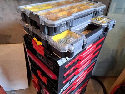 Stanley Fatmax Pro organizer adapter for QBRICK System Pro with worktop