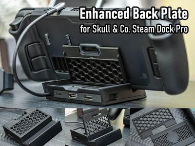 Enhanced Back Plate for Skull & Co. Steam Dock Pro