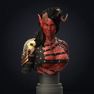 Karlach bust - Baldurs Gate 3 (Pre-Supported)