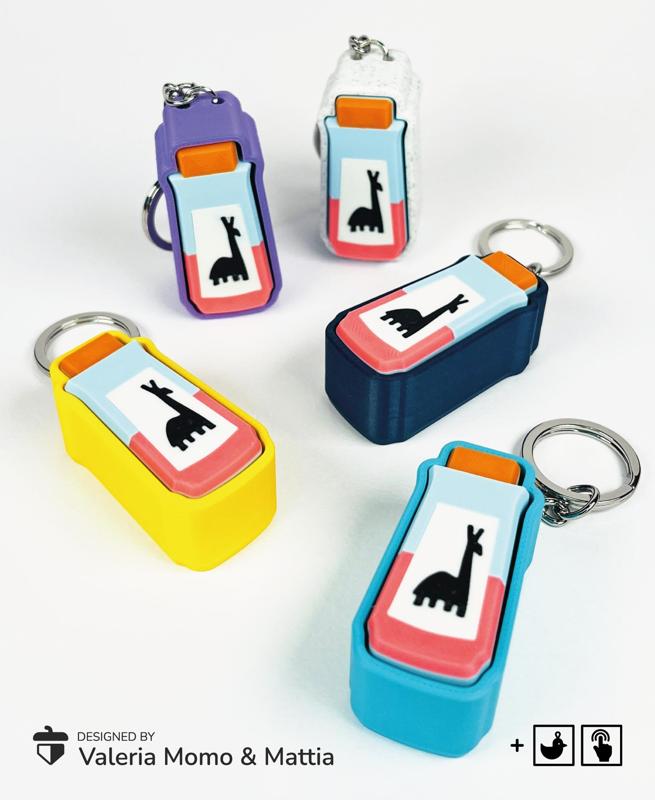 Llama Kuzco's Potion Clicker Keychain Toy, Valentine