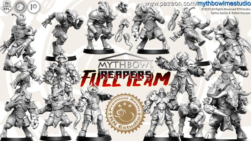Reapers Team 16 miniatures Fantasy Football 32mm