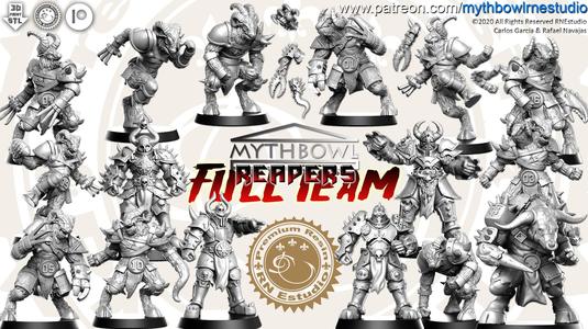 Reapers Team 16 miniatures Fantasy Football 32mm
