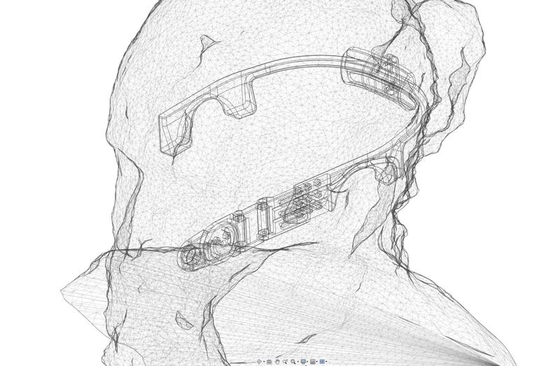 Optigon Behind-the-Neck Frame (Wearable display mod kit)