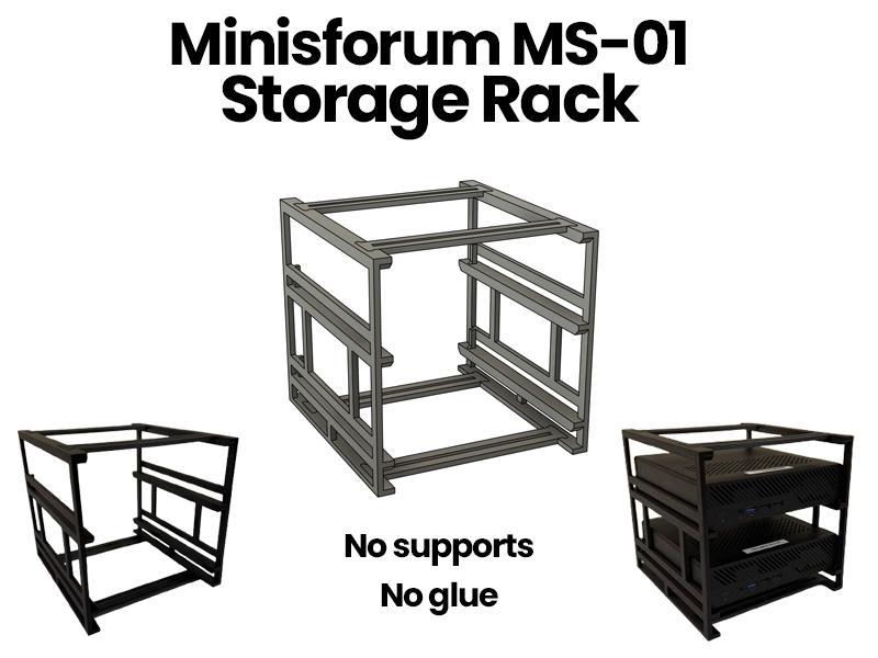 Minisforum MS-01 Storage Rack