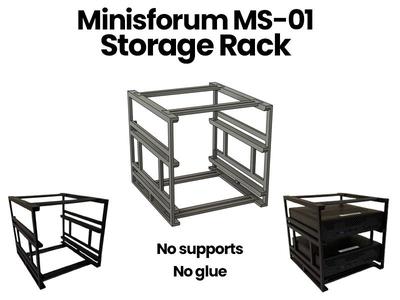 Minisforum MS-01 Storage Rack