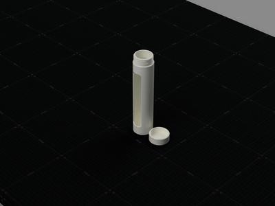 Cylindrical Dice Box With Screw Lid and Window