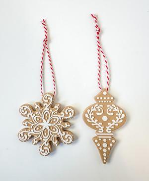 Gingerbread Cookie Ornaments (2 Styles)