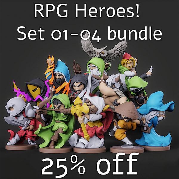 RPG Heroes! Set 01-04 - 25% OFF