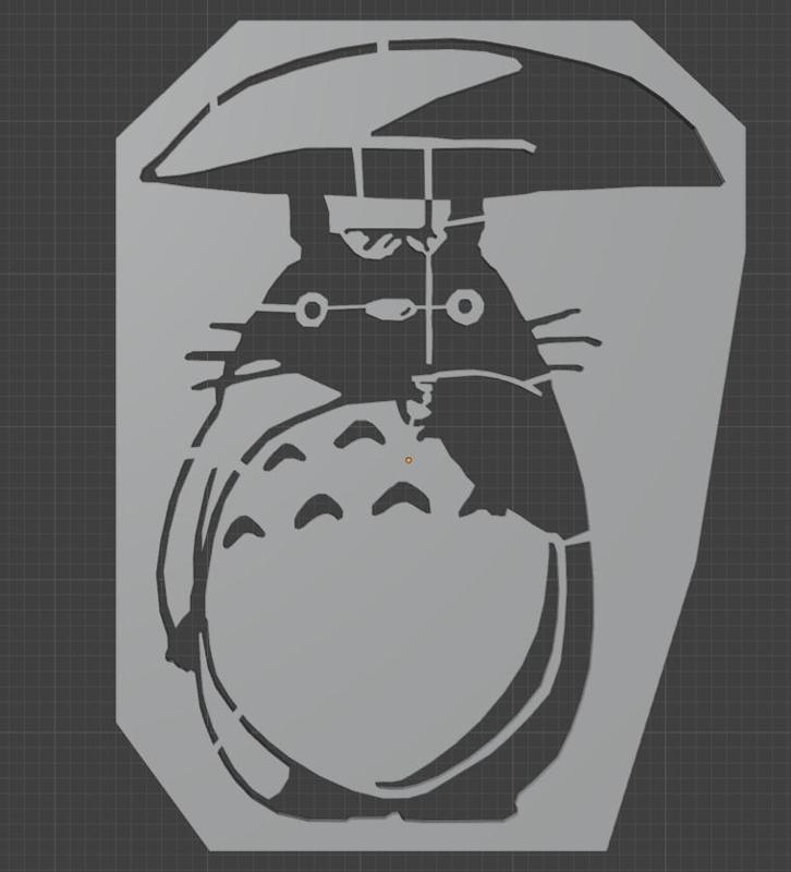 Totoro stencil