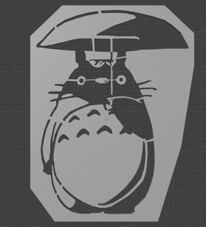 Totoro stencil