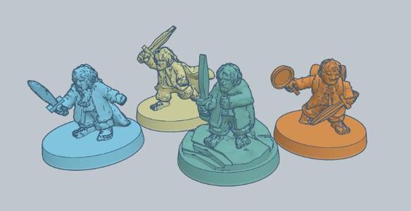 Hobbits of the Fellowship 10mm Scale