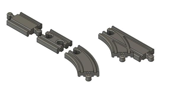 Brio train track adapters