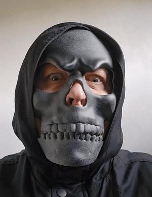💀 Funny articulated skull mask – masque de crane articulé – NO SUPPORTS!