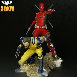 Deadpool and Wolverine STL for 3D Printing ChibiSTL 3DXM