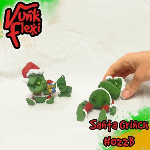 Santa Grinch MultiColor Flexi Print-In-Place + figure & keychain