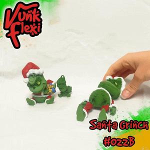Santa Grinch MultiColor Flexi Print-In-Place + figure & keychain