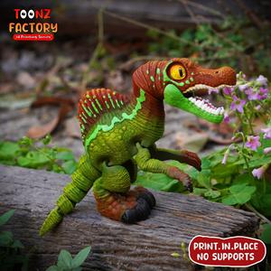 PRINT IN PLACE FLEXI SPINOSAURUS DINOSAUR