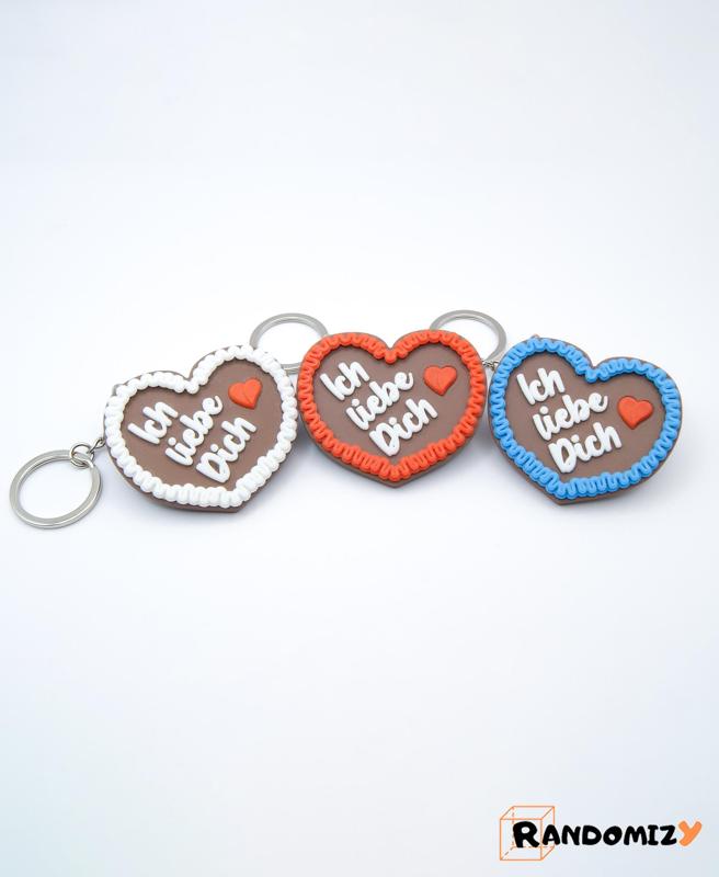 Lebkuchenherzen “Ich liebe Dich” (Keychain)