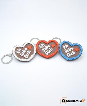 Lebkuchenherzen “Ich liebe Dich” (Keychain)
