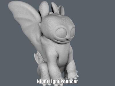 Night Light Pouncer (Easy print no support)