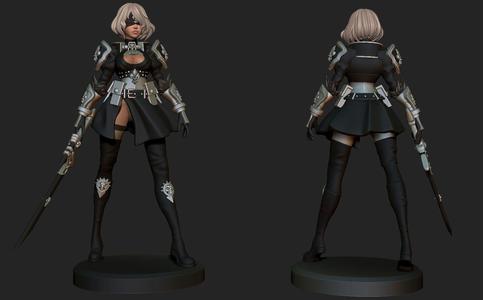 Nier space nun figurine
