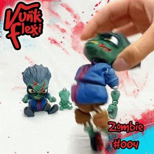 Halloween Zombie MultiColor Flexi Print-In-Place + figure & keychain
