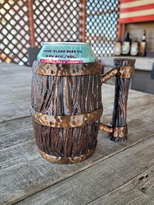 Tavern Barrel Koozie with Handle