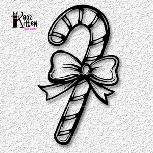 Christams candy cane ornament xmas wall art decor