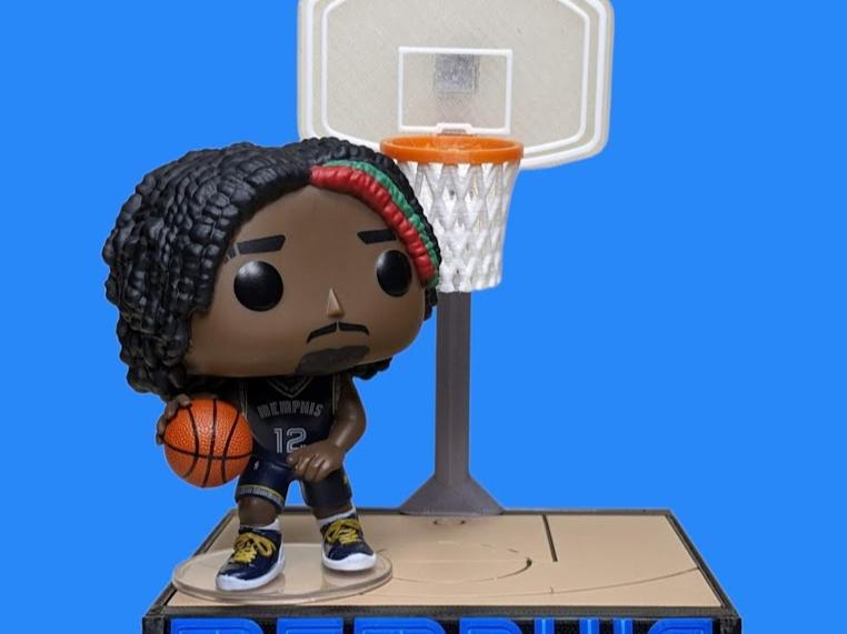 Basketball Toy  Funko Stand / Stage with 3D Hoop