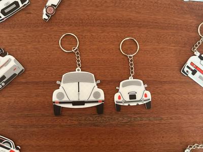 Volkswagen Beetle Double Sided Keychain
