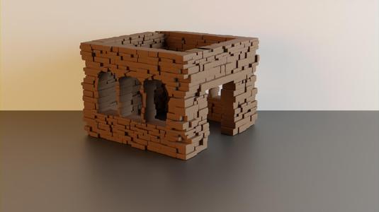 Ruined house #1 – wargaming terrain