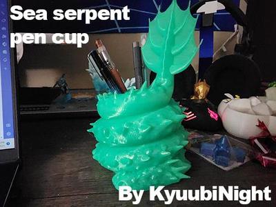 Sea Serpent Pen Cup