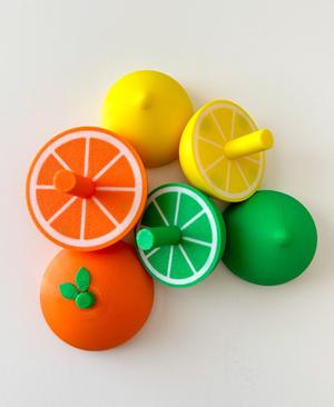 Clicky Citrus Spinners (2-in-1 Fidget Toys)