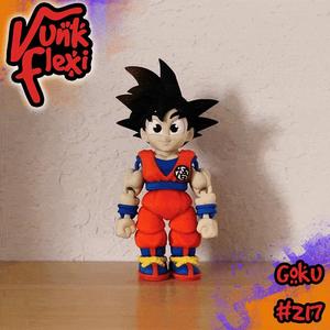 Dragon Ball Z Goku MultiColor Flexi Print-In-Place + figure & keychain