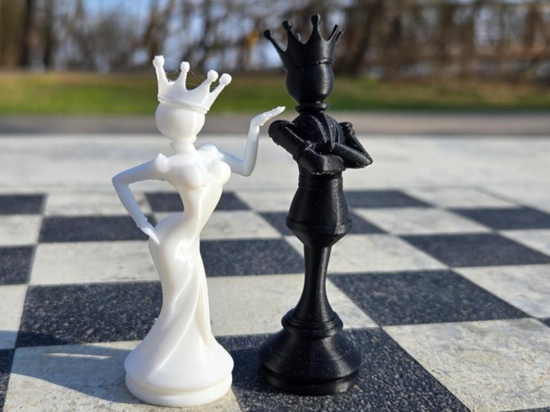 Chess King Queen standing/Dancing couple pose
