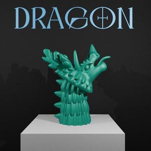 Dragon Bust STL File – Epic 3D Printable Sculpture for Fantasy Decor & Collectors