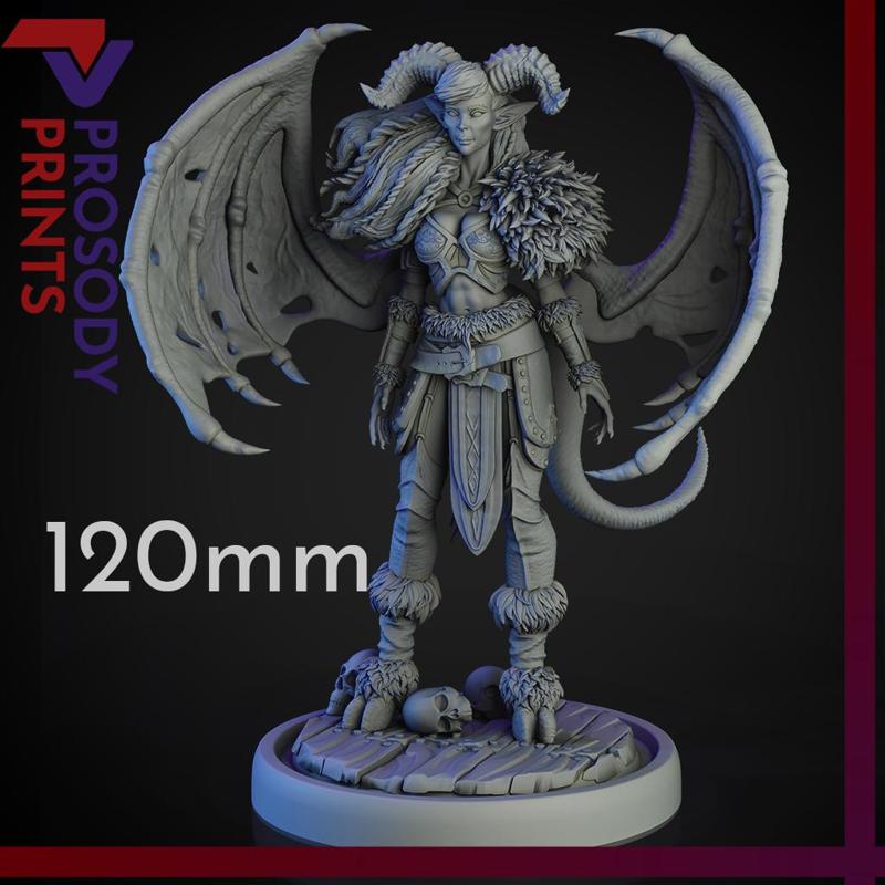Teyre - Demon Barbarian - 120mm