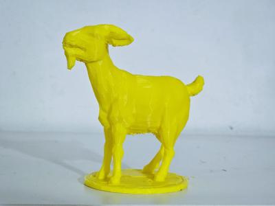 Angry goat - low poly