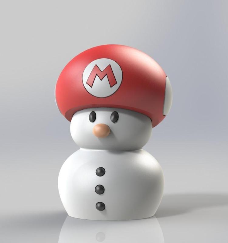 Snow mushroom mario - multipart