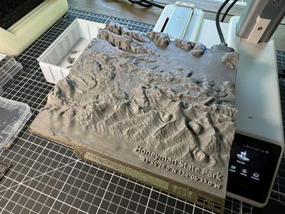 Honeyman State Park, Oregon - Topographic Model