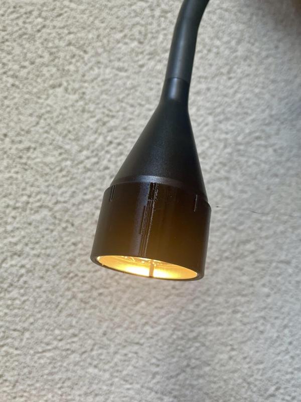 Ikea Nävlinge as light for bedside reading