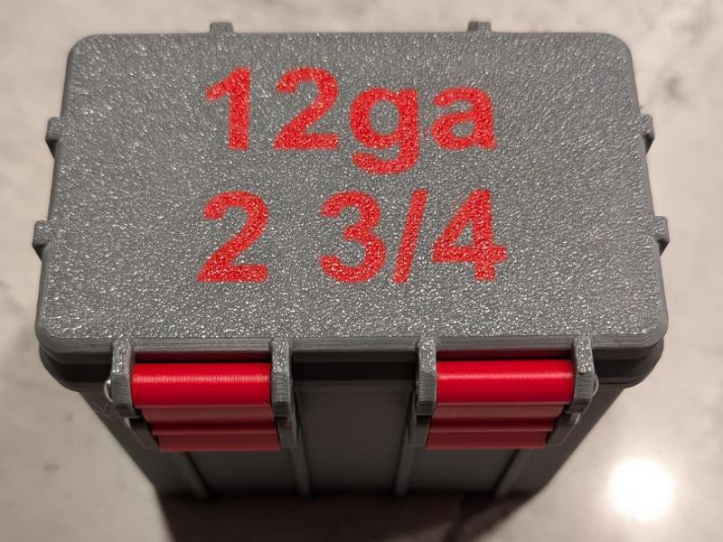 12 Gauge 2 3/4, 3, and 3 1/2 in 25rnd Ammo Boxes