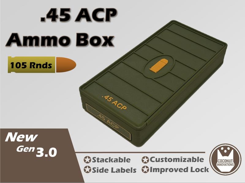 Ammo Storage Box .45 ACP - 105 Round
