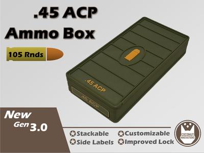 Ammo Storage Box .45 ACP - 105 Round