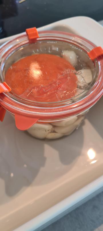 Distanz für Kimchi im Weckglas