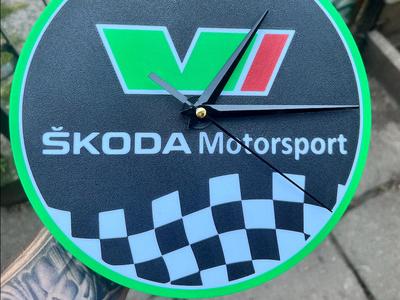 Skoda motorsport rally CLOCK 